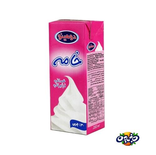 دومینو خامه ۲۰۰ سی سی پاکتی