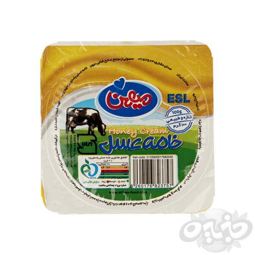 میهن خامه عسل ۱۰۰ گرمی فراپاستوریزه