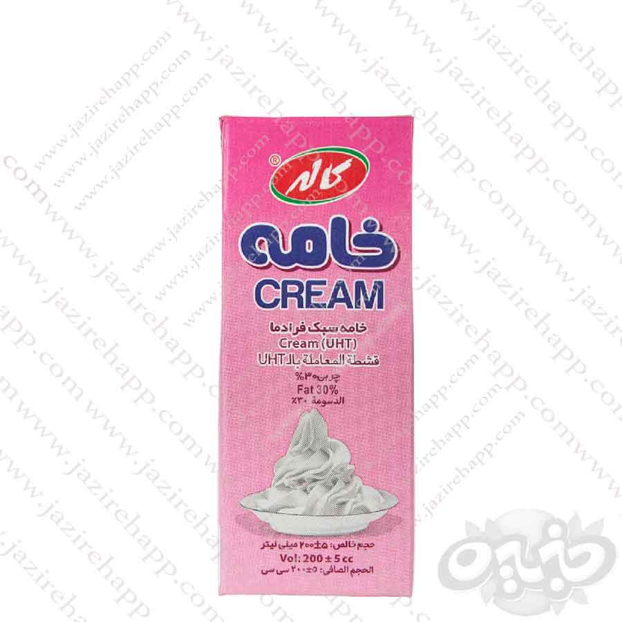 کاله خامه پاکتی ۲۰۰ سی سی اسلیم