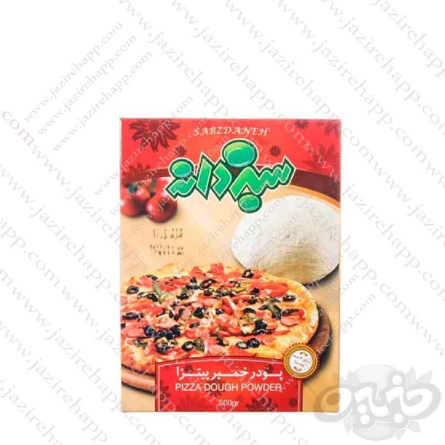 سبزدانه پودر خمیر پیتزا ۵۰۰ گرمی