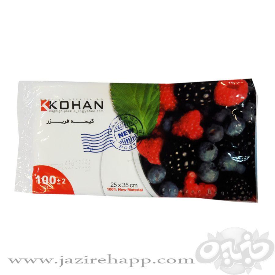 کهن کیسه فریزر لفاف ۱۰۰ عددی