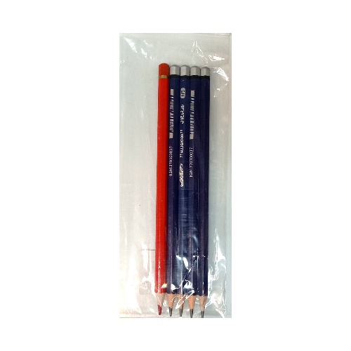 سوسمار پک مداد ۴عدد مداد مشکی و ۱عدد مداد قرمز(نجم خاورمیانه)