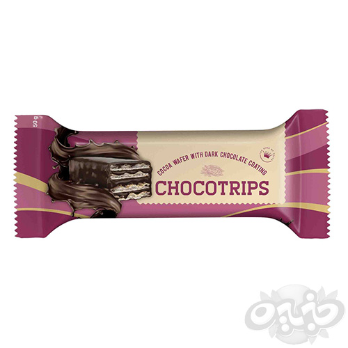 تریپس ویفر چوکو کاکائویی با روکش شکلات تلخ 50 گرمی(نجم خاورمیانه)