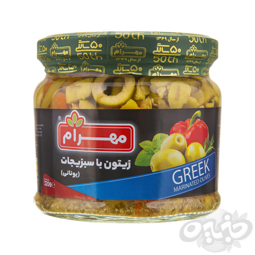 مهرام زیتون با سبزیجات مدیترانه ای ۳۲۰ گرمی(نجم خاورمیانه)