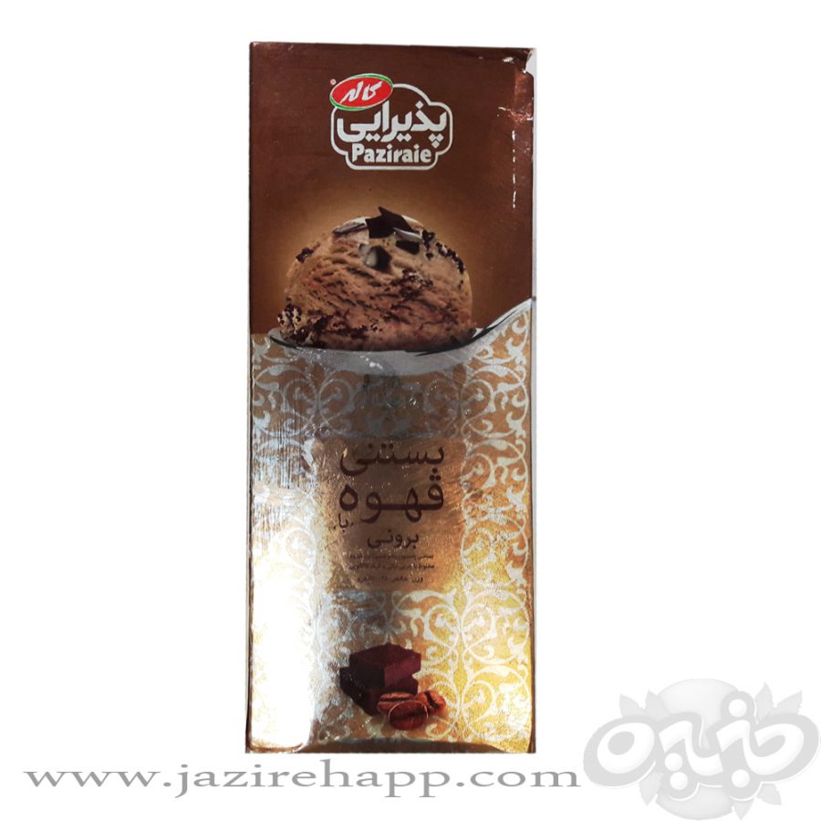 کاله بستنی پاکتی قهوه با برونی یک لیتری(نجم خاورمیانه)