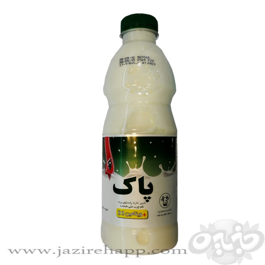 پاک شیر بطری یک لیتری کم چرب ویتامین D(نجم خاورمیانه)
