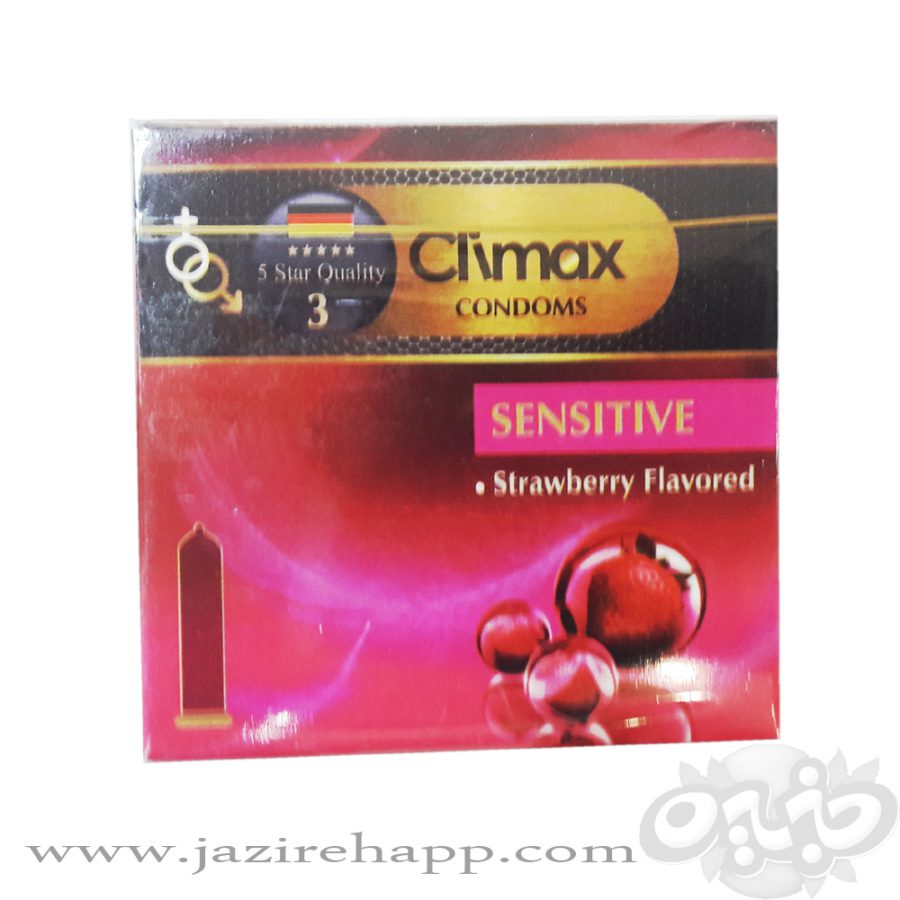 CLIMAX کاندوم حساس توت فرنگی ۳ عددی(نجم خاورمیانه)