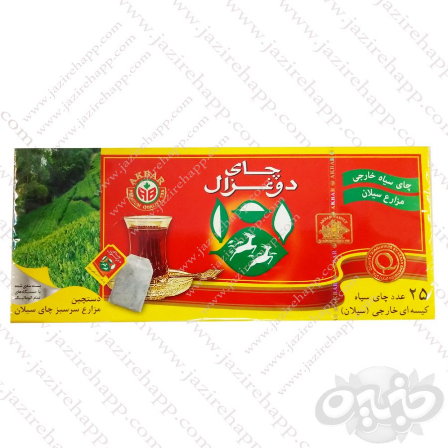 دوغزال چای کیسه ای سبز ۲۵ عددی روکشدار آلومینیومی(نجم خاورمیانه)