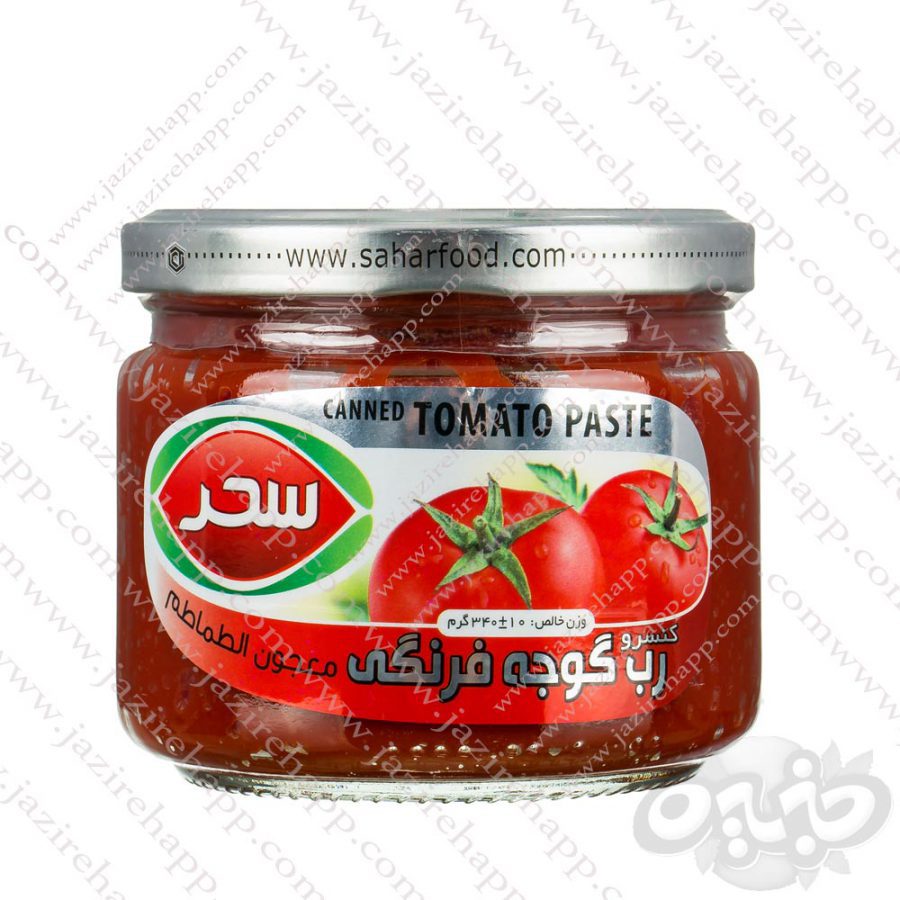 سحر رب گوجه فرنگی شیشه ای ۳۴۰ گرمی(نجم خاورمیانه)