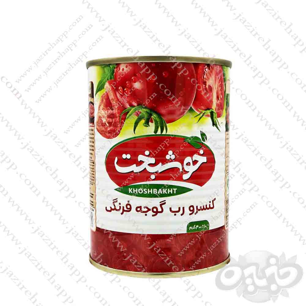 خوشبخت رب گوجه فرنگی قوطی ۴۰۰گرم(نجم خاورمیانه)