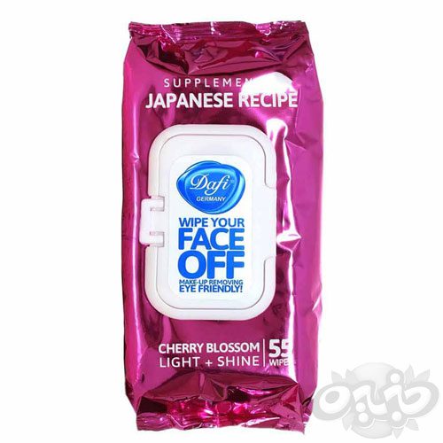دافی دستمال مرطوب پاک کننده آرایش گیلاس ژاپنی درب دار(نجم خاورمیانه)