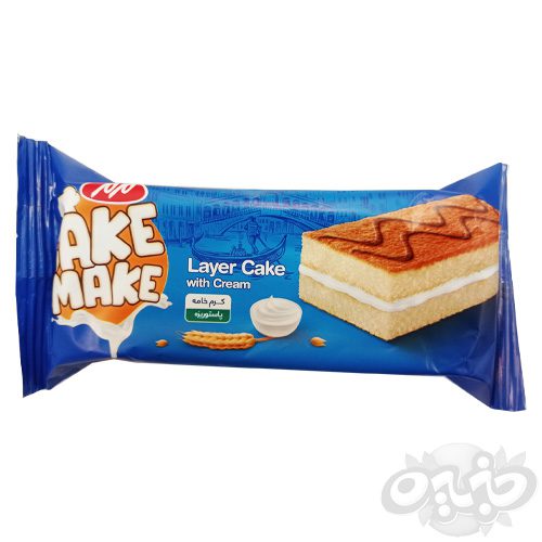 مزمز کیک لایه ای وانیلی با کرم خامه کیک میک 42 گرم(نجم خاورمیانه)