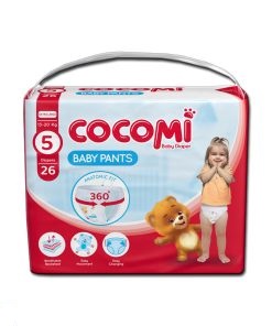 کوکومی پوشک کامل بچه لوسیون دار با لایه تنفسی سایز ۵ بسته اقتصادی ۲۶ عددی(نجم خاورمیانه)