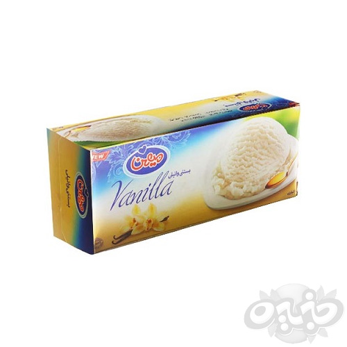 میهن بستنی وانیلی  پاکتی یک لیتری(نجم خاورمیانه)