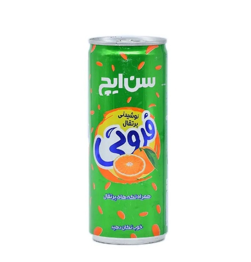 سن ایچ نوشیدنی پرتقال فروتی قوطی ۲۵۰ سی سی(نجم خاورمیانه)