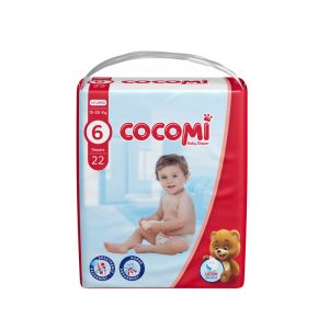 کوکومی پوشک کامل بچه لوسیون دار با لایه تنفسی سایز ۶ بسته اقتصادی ۲۲ عددی(نجم خاورمیانه)