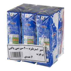 دومینو شیر پر چرب استریلیزه 200 سی سی(پک 6 تایی)(نجم خاورمیانه)