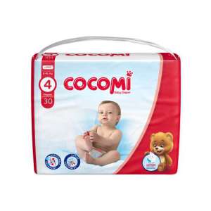 کوکومی پوشک کامل بچه لوسیون دار با لایه تنفسی سایز ۴ بسته اقتصادی ۳۰ عددی(نجم خاورمیانه)