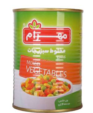 مهرام کنسرو مخلوط سبزیجات 400 گرمی(نجم خاورمیانه)