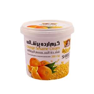 شیررضا کرم ارده ۲۰۰ گرمی پرتقالی(نجم خاورمیانه)