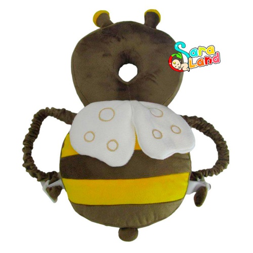 محافظ سر نوزاد طرح زنبور - قهوه ای(سیسمونی سارالند)