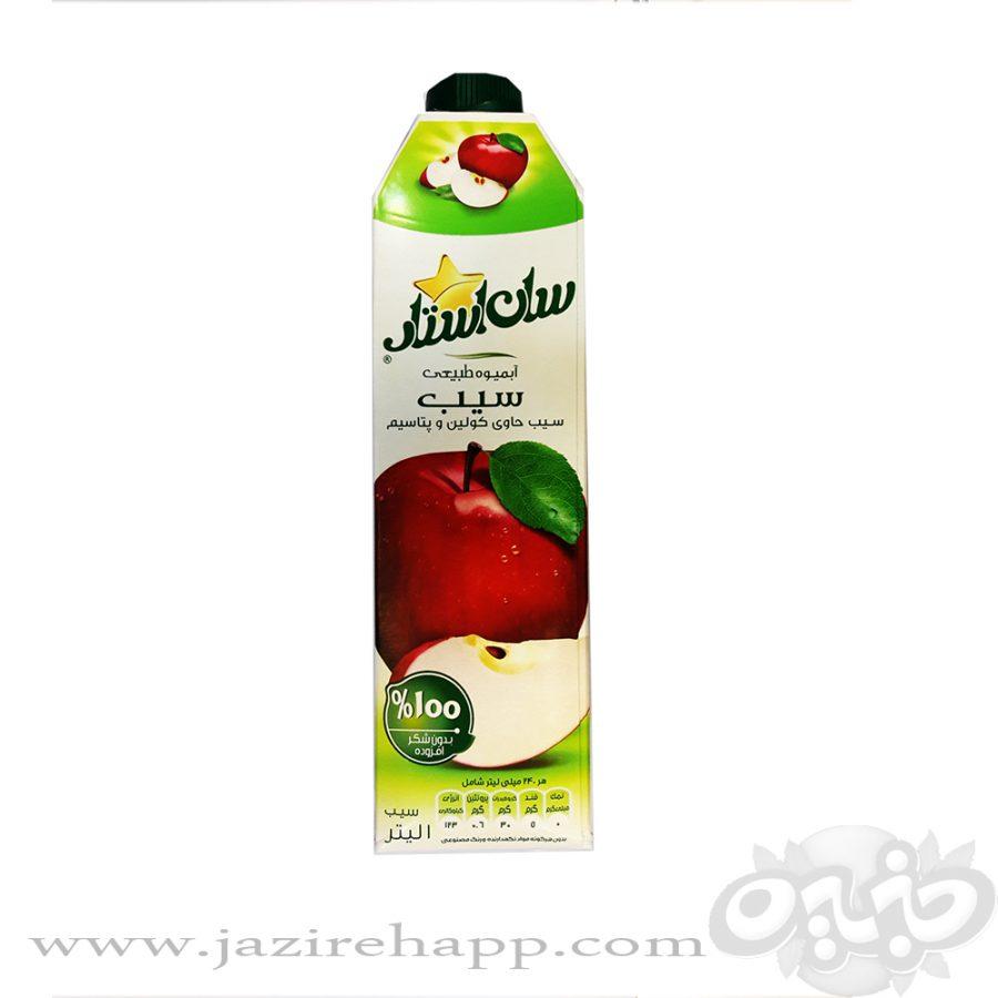 سان استار آبمیوه سیب کامبی دام ۱ لیتری