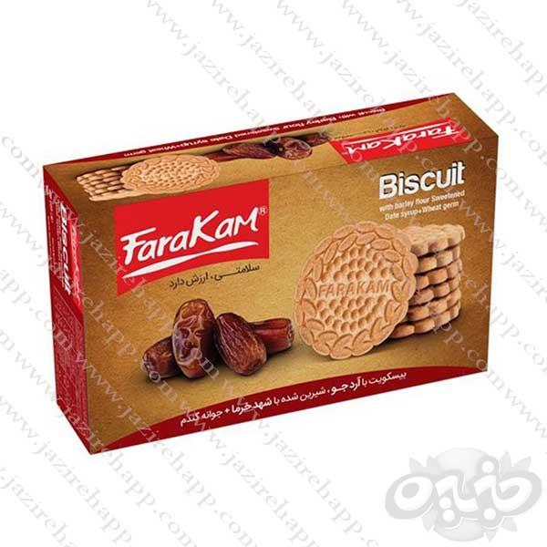 فراکام بیسکوئیت جوانه گندم و شهد خرما