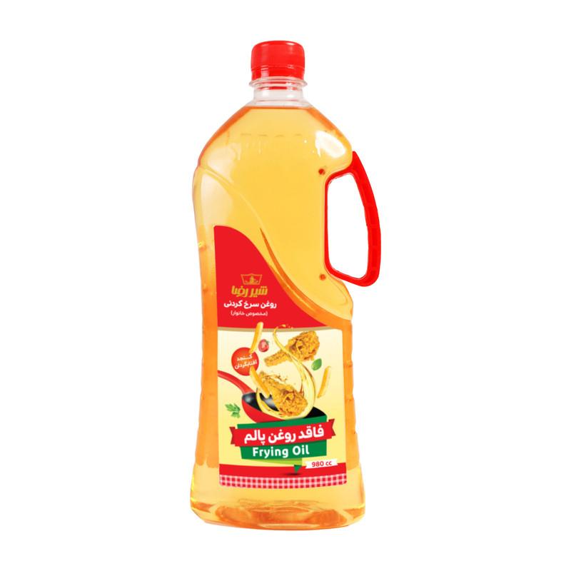 شیررضا روغن سرخ کردنی حاوی روغن کنجد 980 سی سی