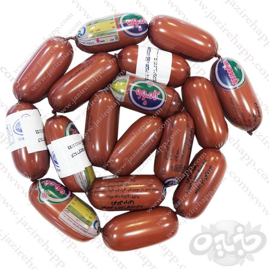 کامپوره سوسیس کوکتل دودی ۵۵% فله کیلویی