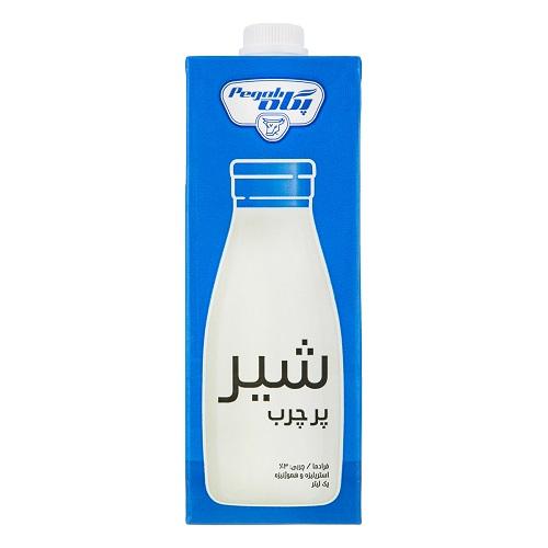 پگاه شیر پاکتی ۳% چربی یک لیتری دربدار استرلیزه