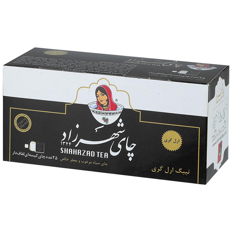 شهرزاد چای تی بگ عطری ۲۵ عددی لفافدار