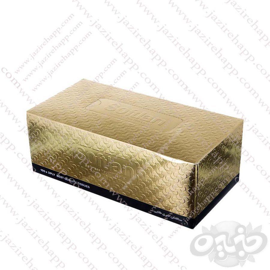 سافتلن دستمال کاغذی طلایی ۳۰۰ برگی