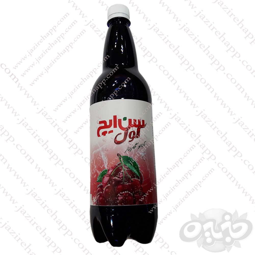 سن ایچ نوشیدنی گازدار آلبالو یک لیتری