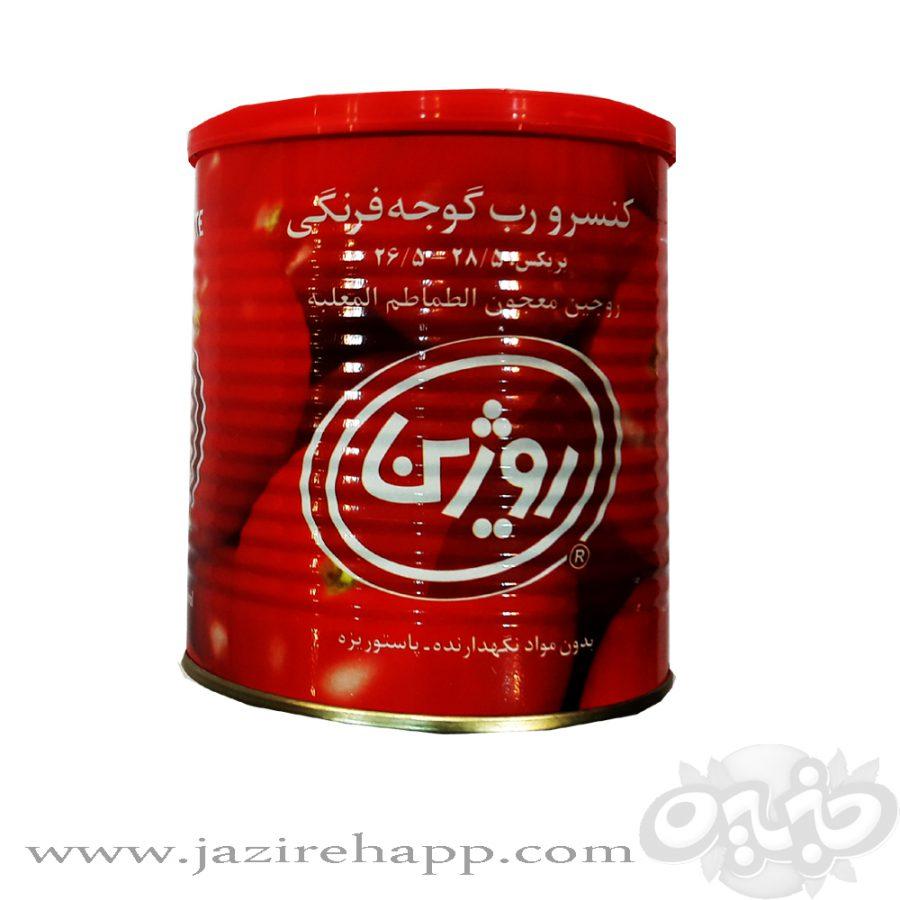 روژین کنسرو رب گوجه فرنگی ۸۰۰ گرمی