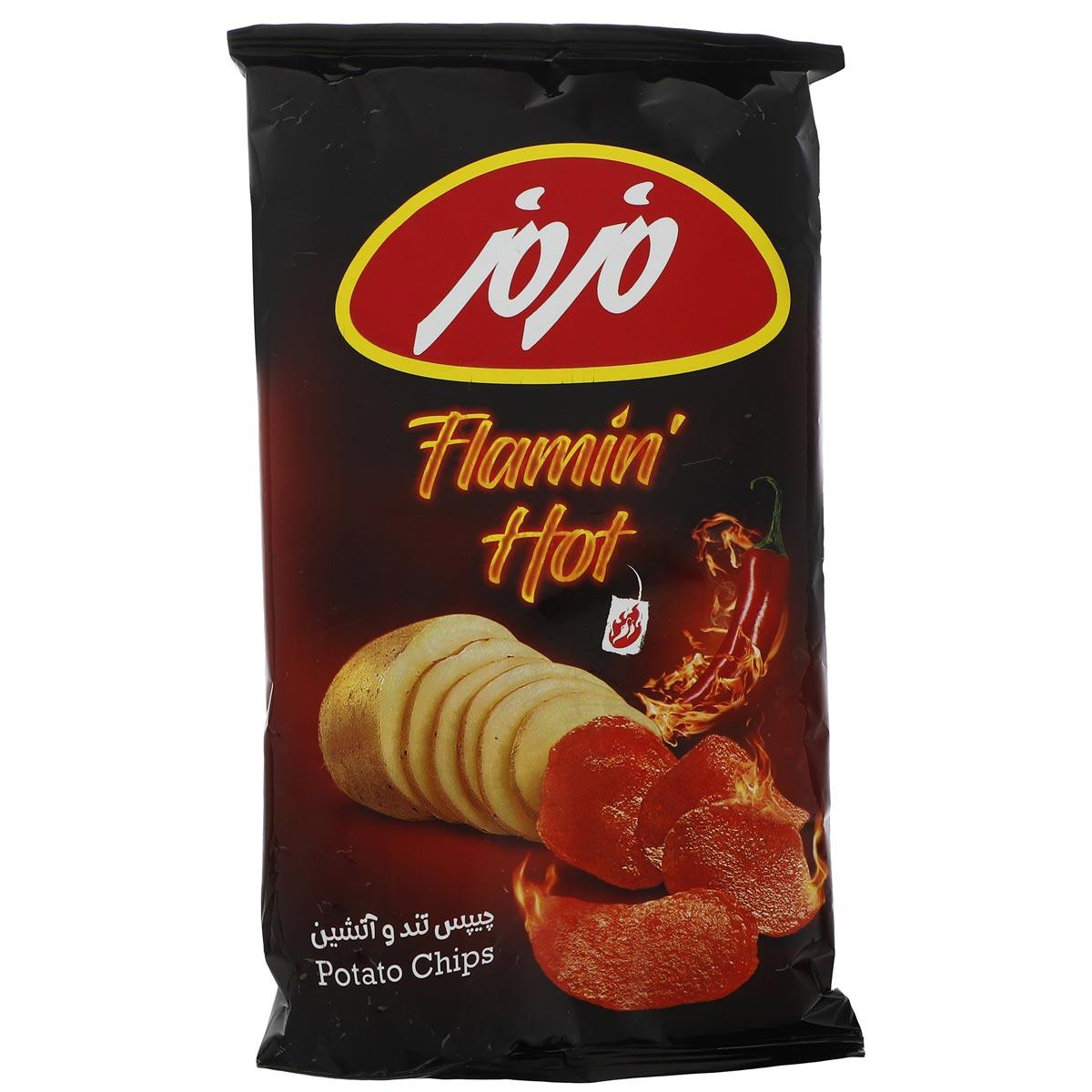 مزمز چیپس تند و اتشین 60گرم