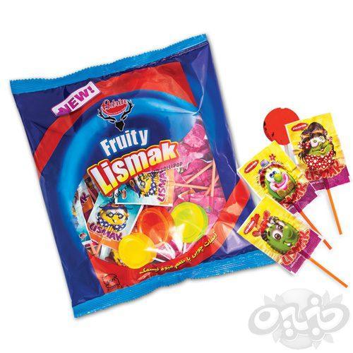 آبنبات چوبی لیسمک بسته 50 عددی میوه ای 330 گرم آدرین عباسپور
