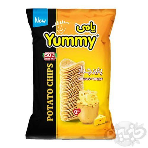یامی چیپس همسان سلفونی پنیر چدار 50 گرم