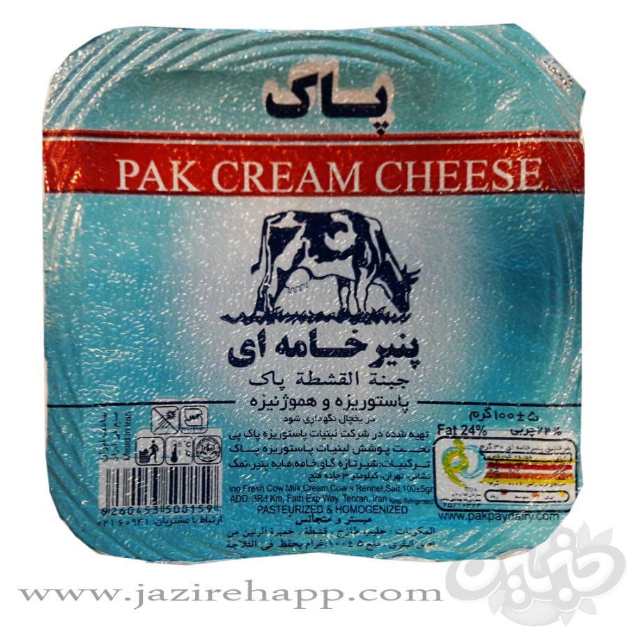 پاک پنیرخامه ای ۱۰۰ گرمی