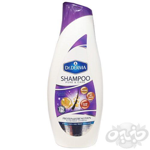دکتردرما شامپو پروتئینه و تقویت کننده (فری سولفات) 500 میل