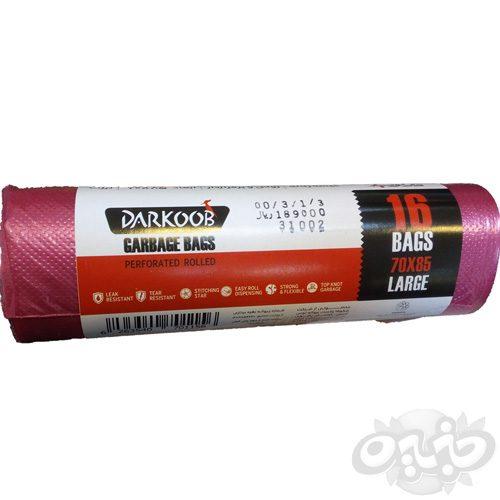 دارکوب کيسه زباله رولی پرفراژدار قرمز بزرگ 16 برگی 85*70