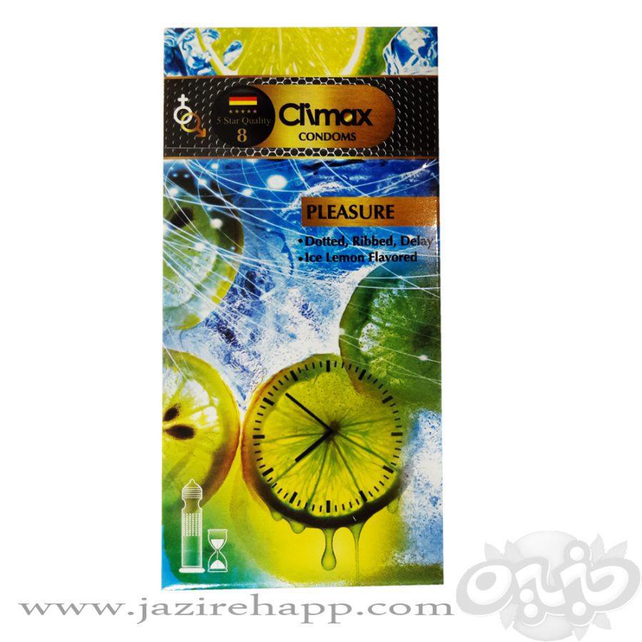 CLIMAX کاندوم خاردار تاخیری شیاردار لیمو ۱۲ عددی