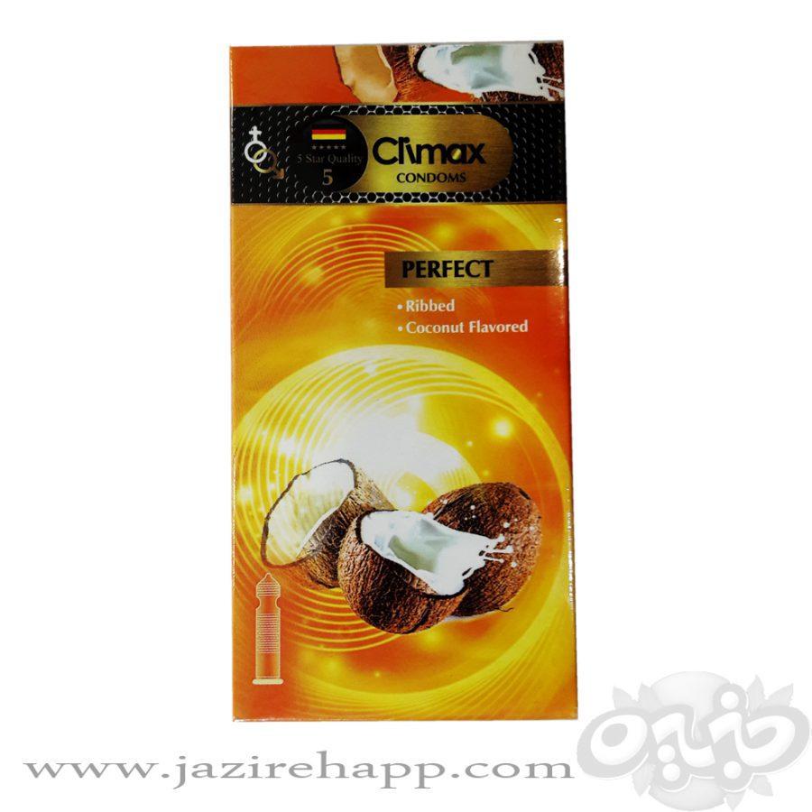 CLIMAX کاندوم شیاردار نارگیل ۱۲ عددی