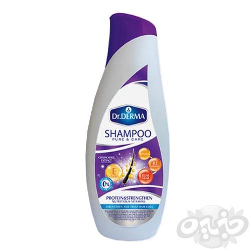 دکتر درما شامپو پروتئینه و تقویت کننده ( سولفات فری ) موی سر 300 میل
