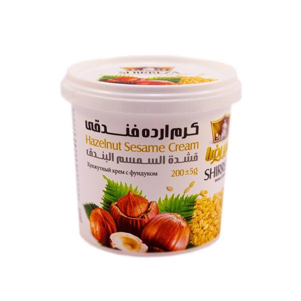 شیررضا کرم ارده ۲۰۰ گرمی فندوق