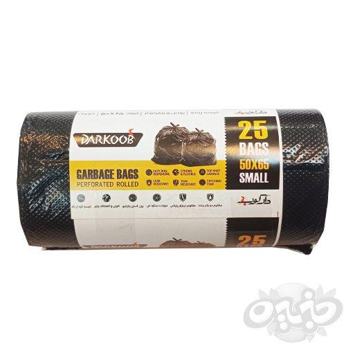 دارکوب کيسه زباله رولی پرفراژدار مشکی کوچک 25 برگی 65*50