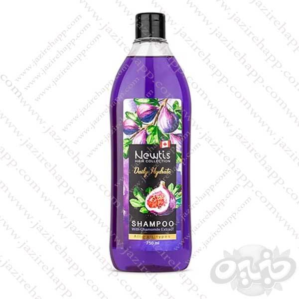 نيوتيس شامپو موی سر بنفش رنگ ديلي هيدرات 750ML