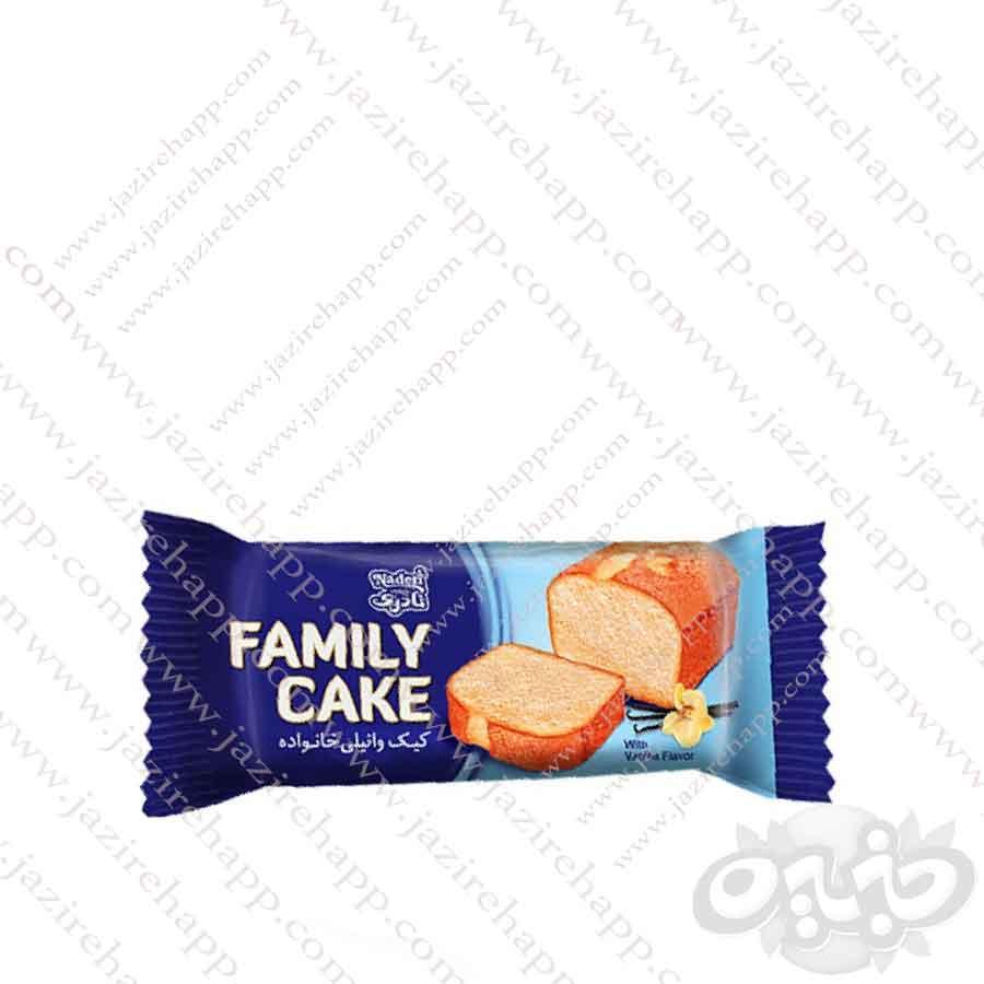 نادری کیک وانیلی خانواده ۱۳۰ گرمی