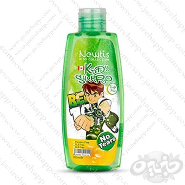 نيوتيس شامپو کودک پسرانه طرح بن تن سبز رنگ 200ML