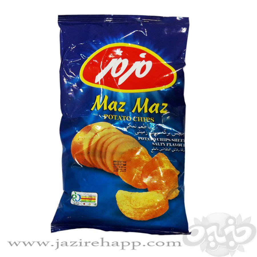 مزمز چیپس ساده متوسط ۶۰ گرم