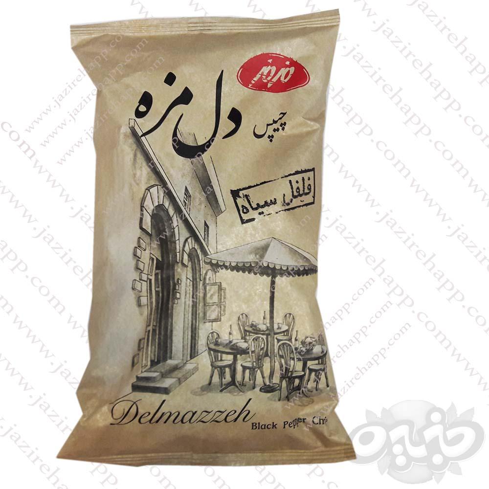 مزمز چیپس سنتی فلفل سیاه دل مزه ۸۵ گرمی